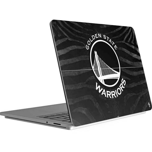 NBA Golden State Warriors Black Animal Print Surface Laptop Studio Skin